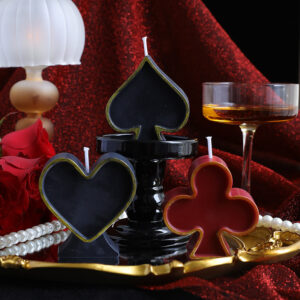 Poker Series Low-Temperature Aromatherapy Drip Candle - Dark Style