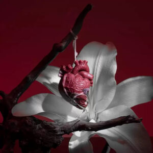 dluveys heart low temperature candle