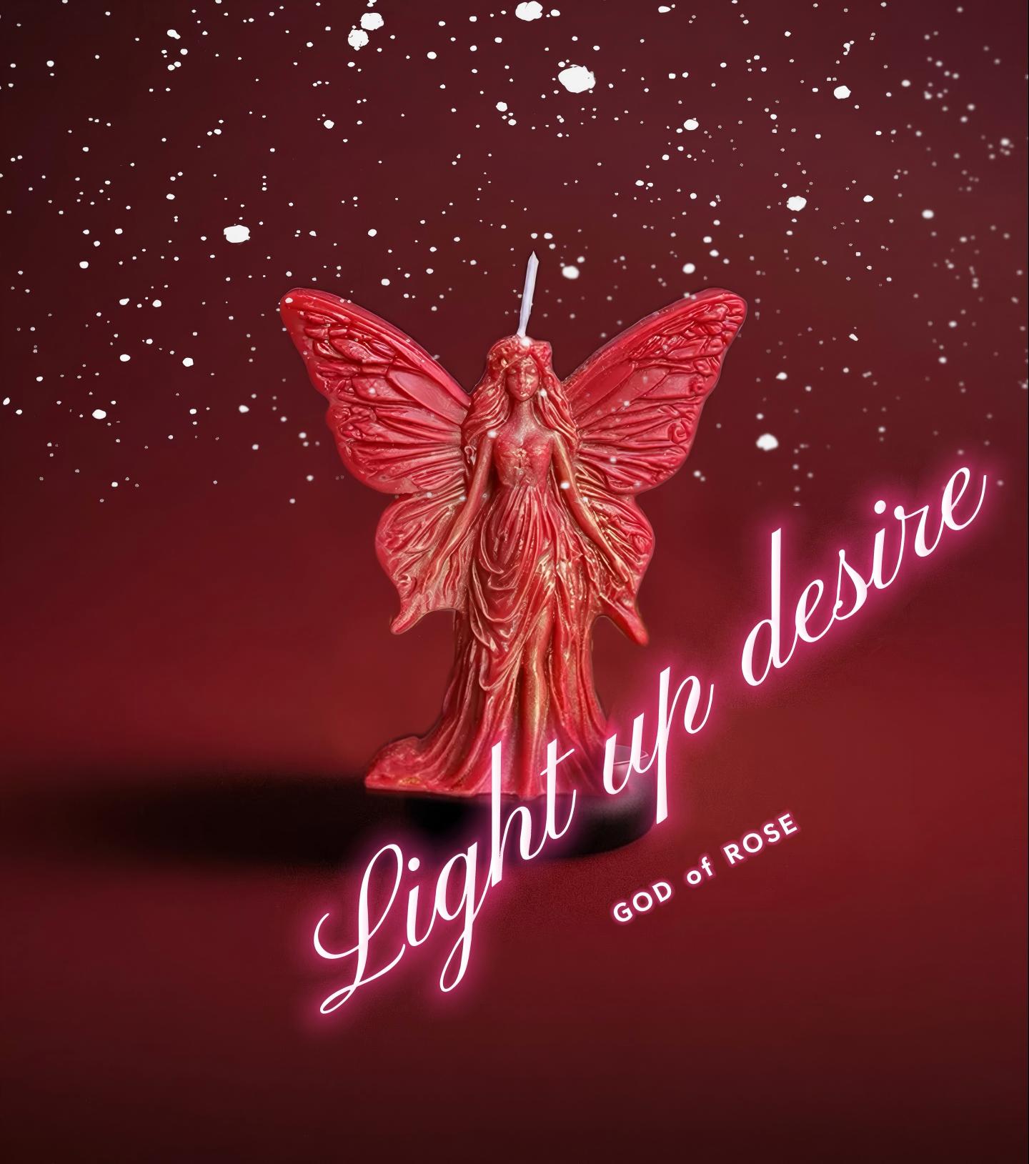 butterfly angel low temperature candle