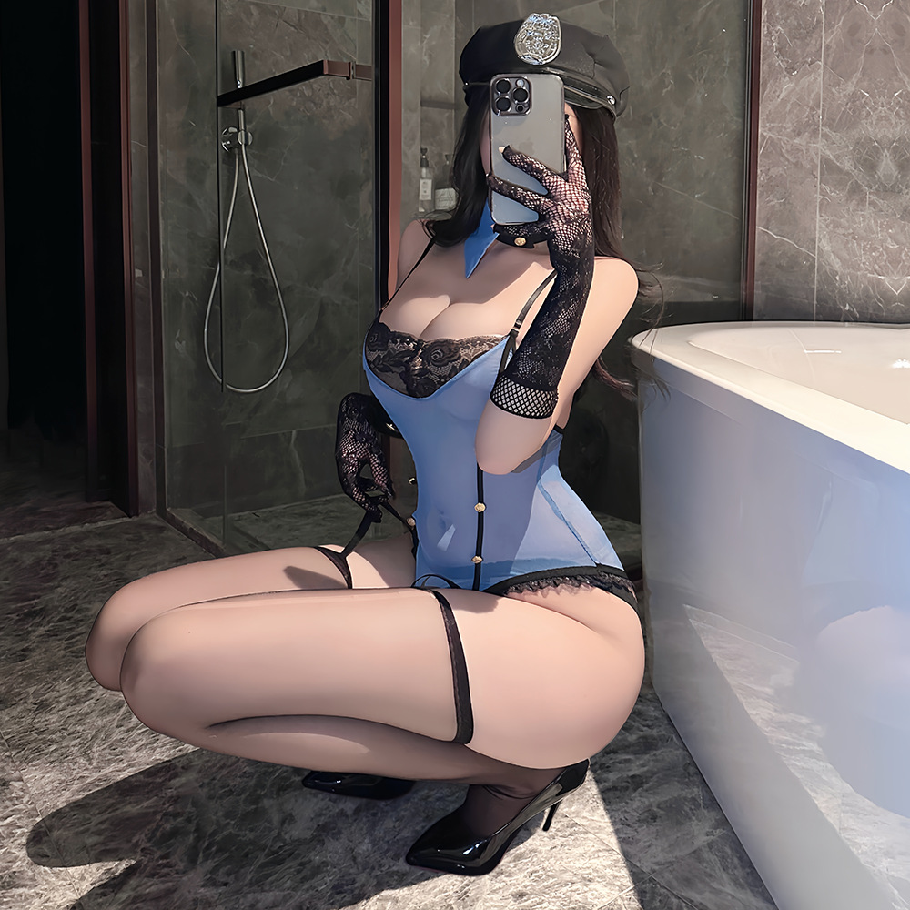 Lace Police Officer Bodysuit